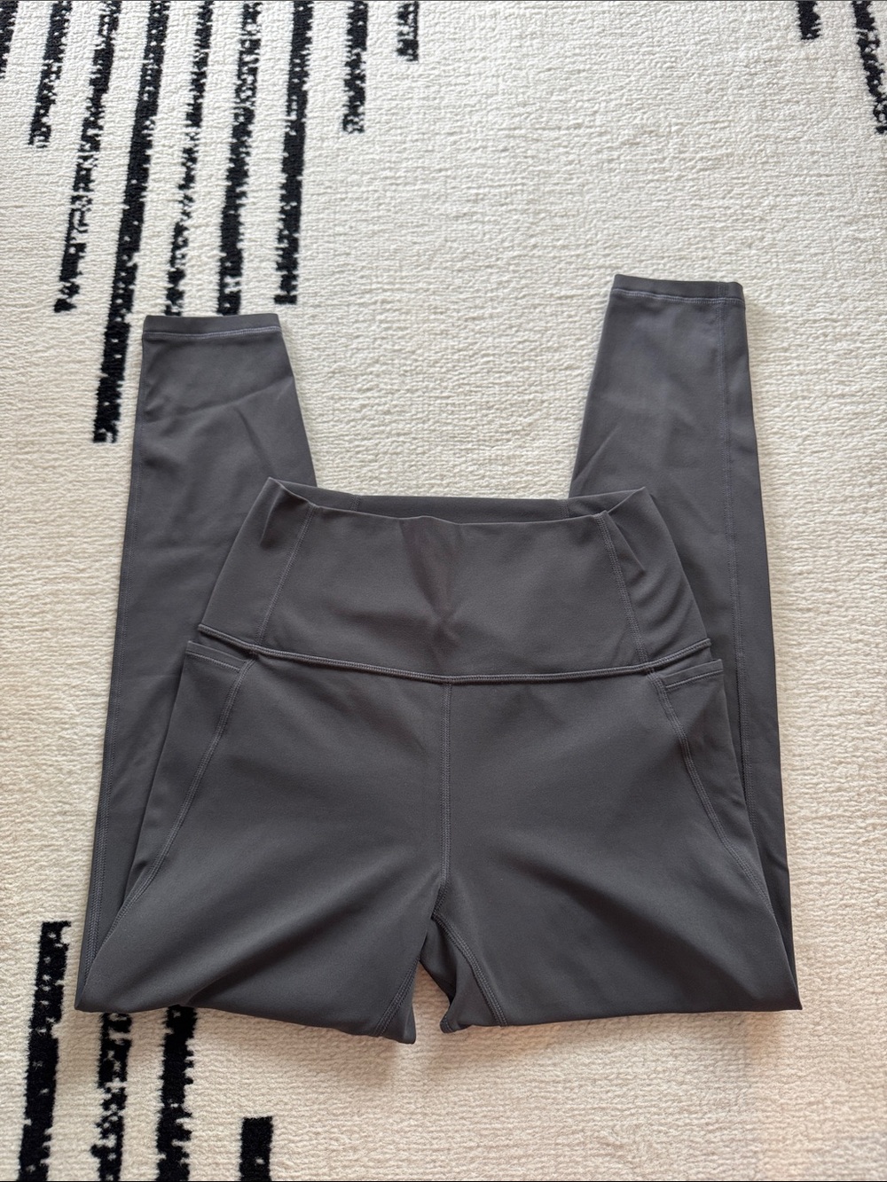 CRZ YOGA High-Waist Charcoal Leggings with Side Pockets